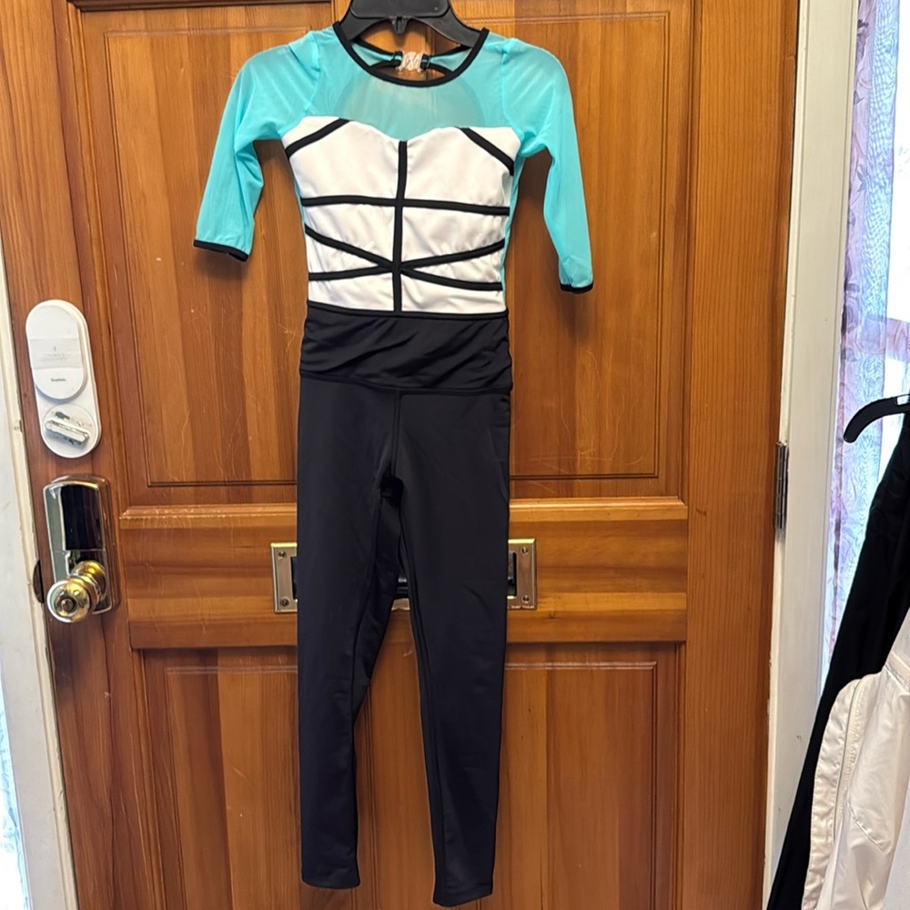 Stylish Girl’s Mint and Black Jumpsuit